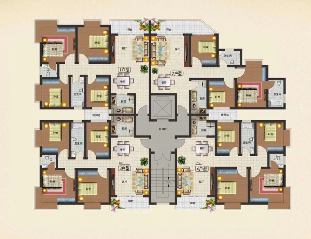 东莞虎门《东风豪庭》东风社区小产权房 一梯四户带停车场 内部认购5500元