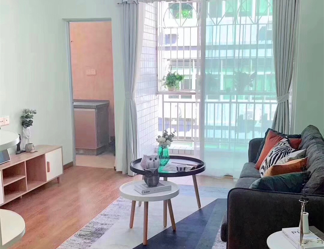 西乡坪洲地铁口300米《坪洲家园》一手精装原始户型小产权房 大阳台 房间放2米的床