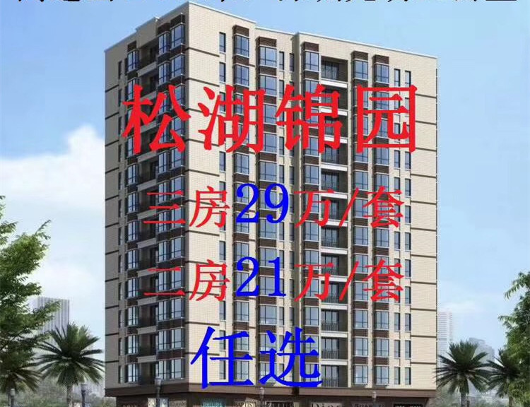 大朗石厦新楼盘《松湖锦园》小产权房出售 高楼层房源 三房29万 