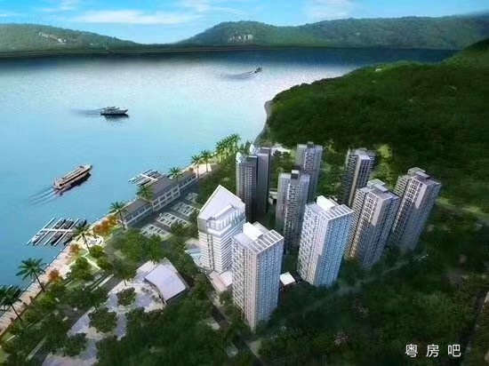 惠东稔山小产权房《伴山海岸城》6栋封闭式花园海景房 两梯四户 超高绿化率 均价3398元