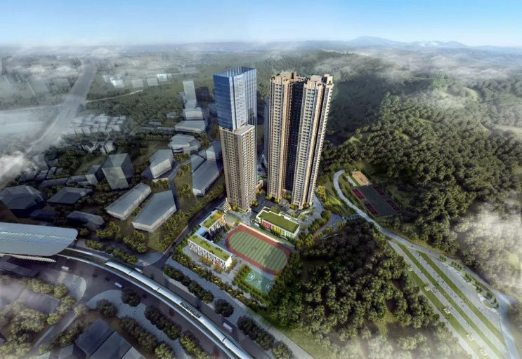 石岩上屋地铁站零距离《森林城邦》红本商品房，3栋大型花园统建楼，精装修出售