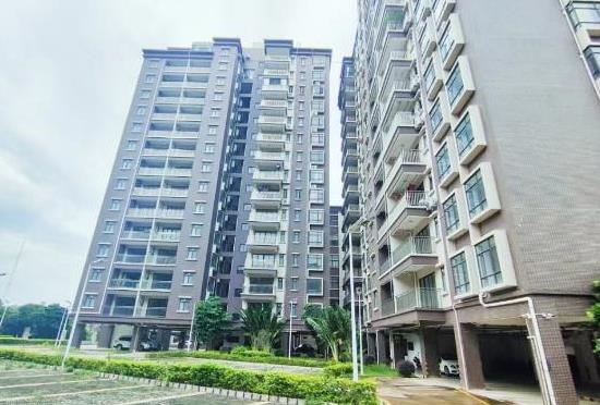 东莞虎门威远4栋大型统建楼《滨海湾大学城》封闭式花园小区 15年超长月供 天燃气入户 1：1停车位